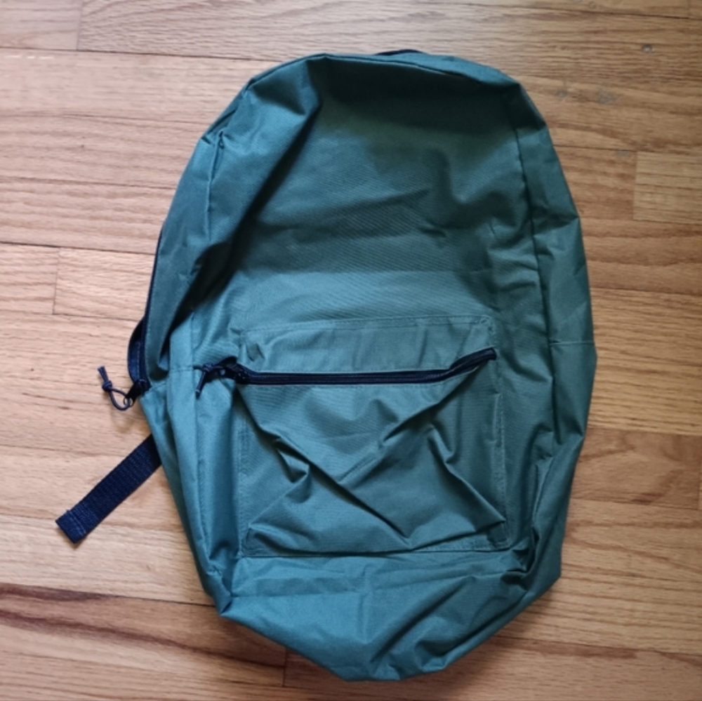 New School Backpack Green Lightweight Supplies